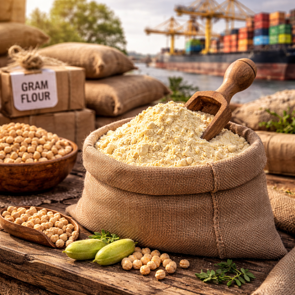 Indian farmers harvesting Urad Dal crops in an agricultural field for food production