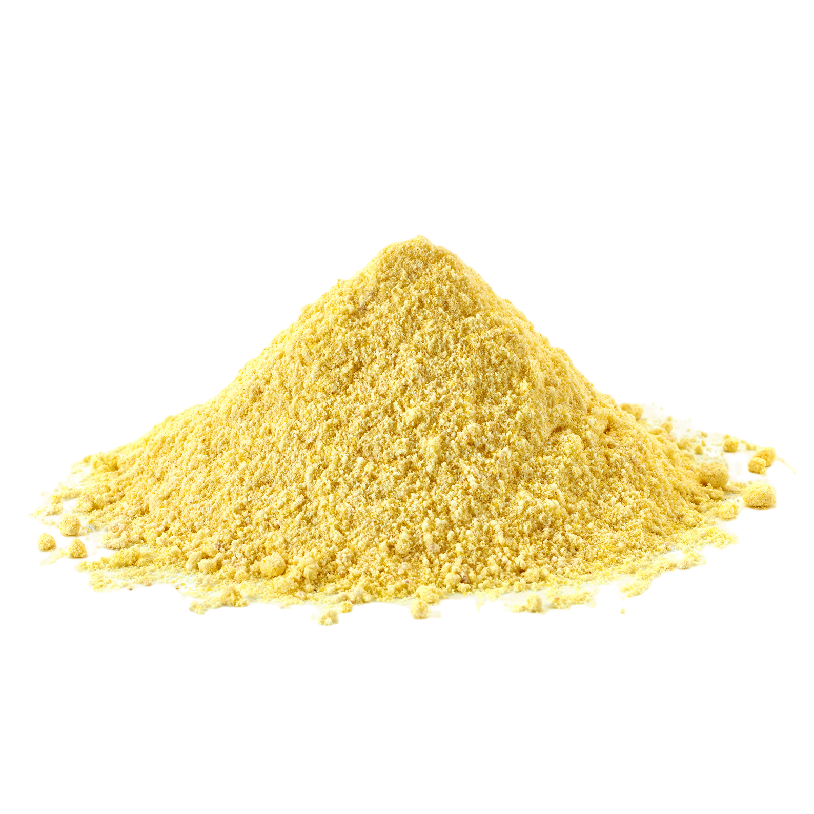 Loose Gram Flour isolated on transparent background for product display