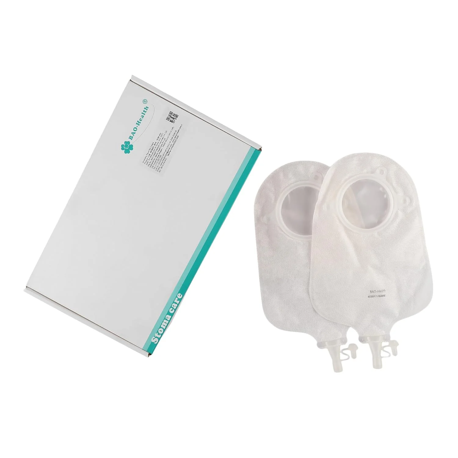 BAO Health 4097001 Two Piece Urostomy Pouch With SOFT TAP, TRANSPARENT, Size - 70 mm 