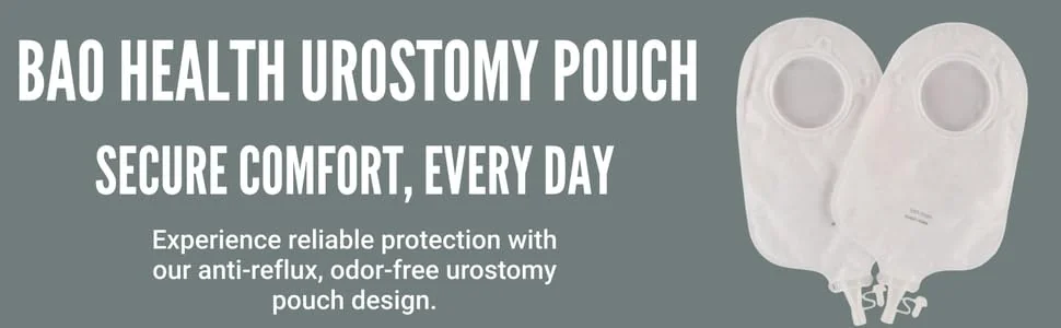 BAO Health 4097001 Two Piece Urostomy Pouch With SOFT TAP, TRANSPARENT, Size - 70 mm 