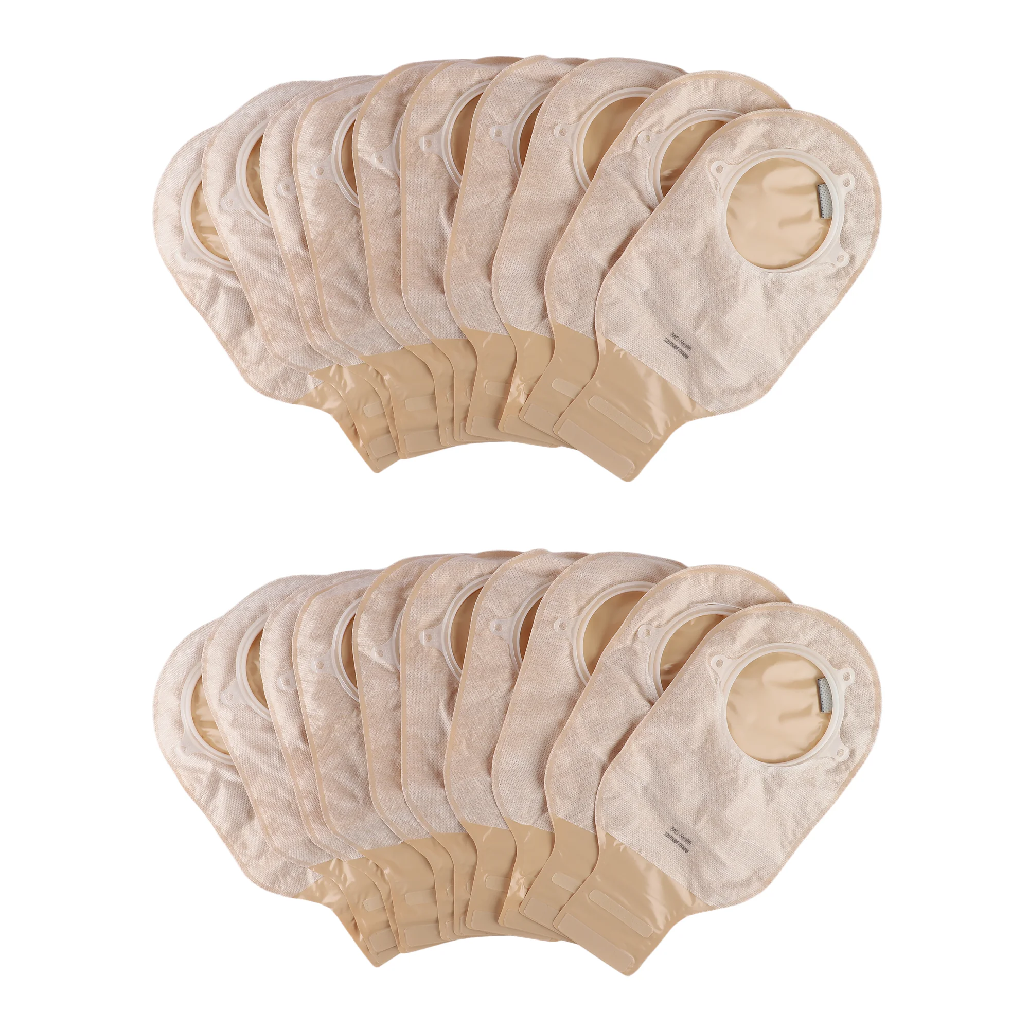 BAO Health 2207008F Two Piece Ostomy Pouch With Filter & Velcro, OPAQUE, Size- 70mm