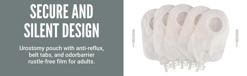 BAO Health 4097001 Two Piece Urostomy Pouch With SOFT TAP, TRANSPARENT, Size - 70 mm 