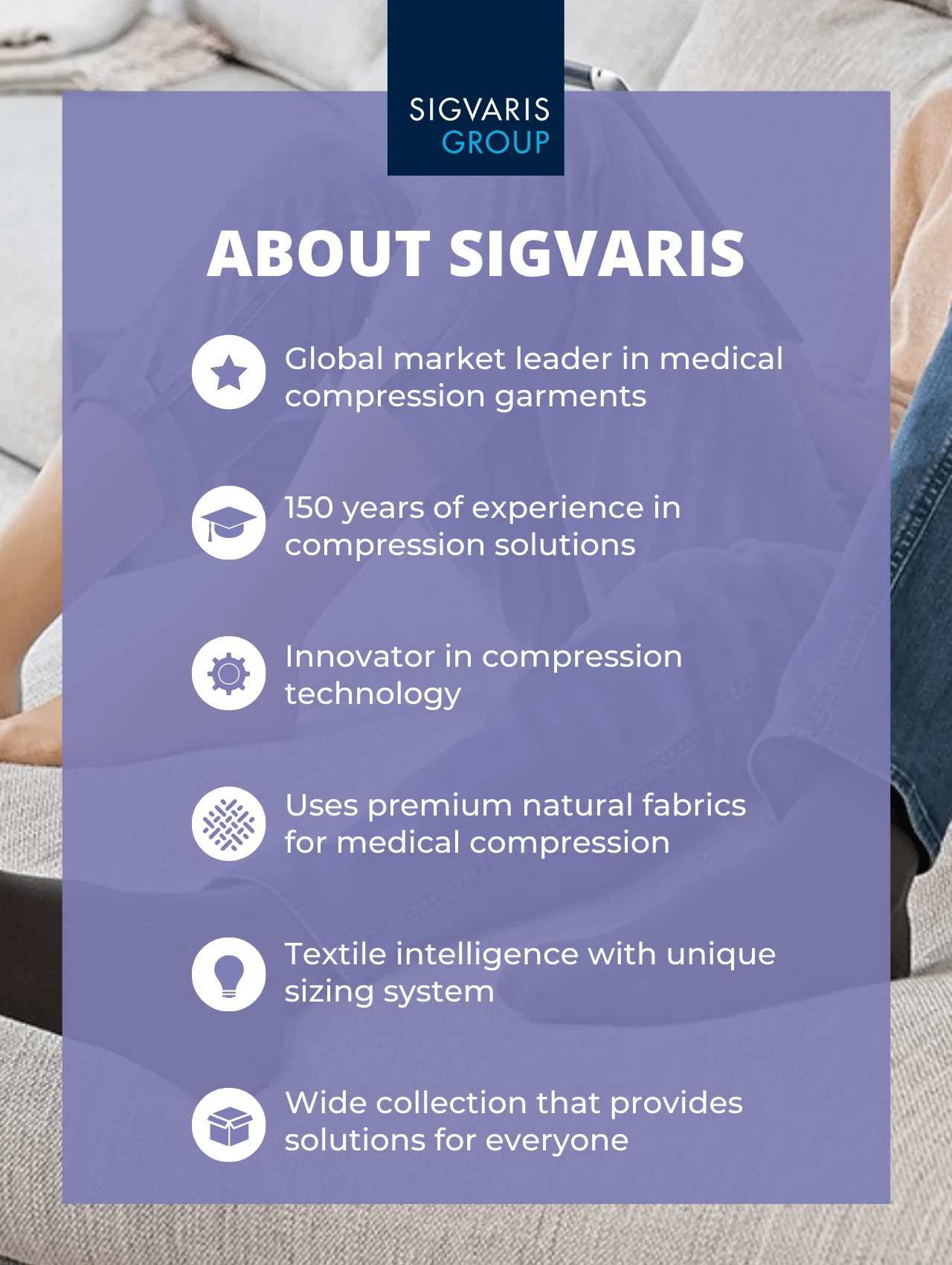 Class 2 Compression – Below Knee Length – Sigvaris Essential Classical