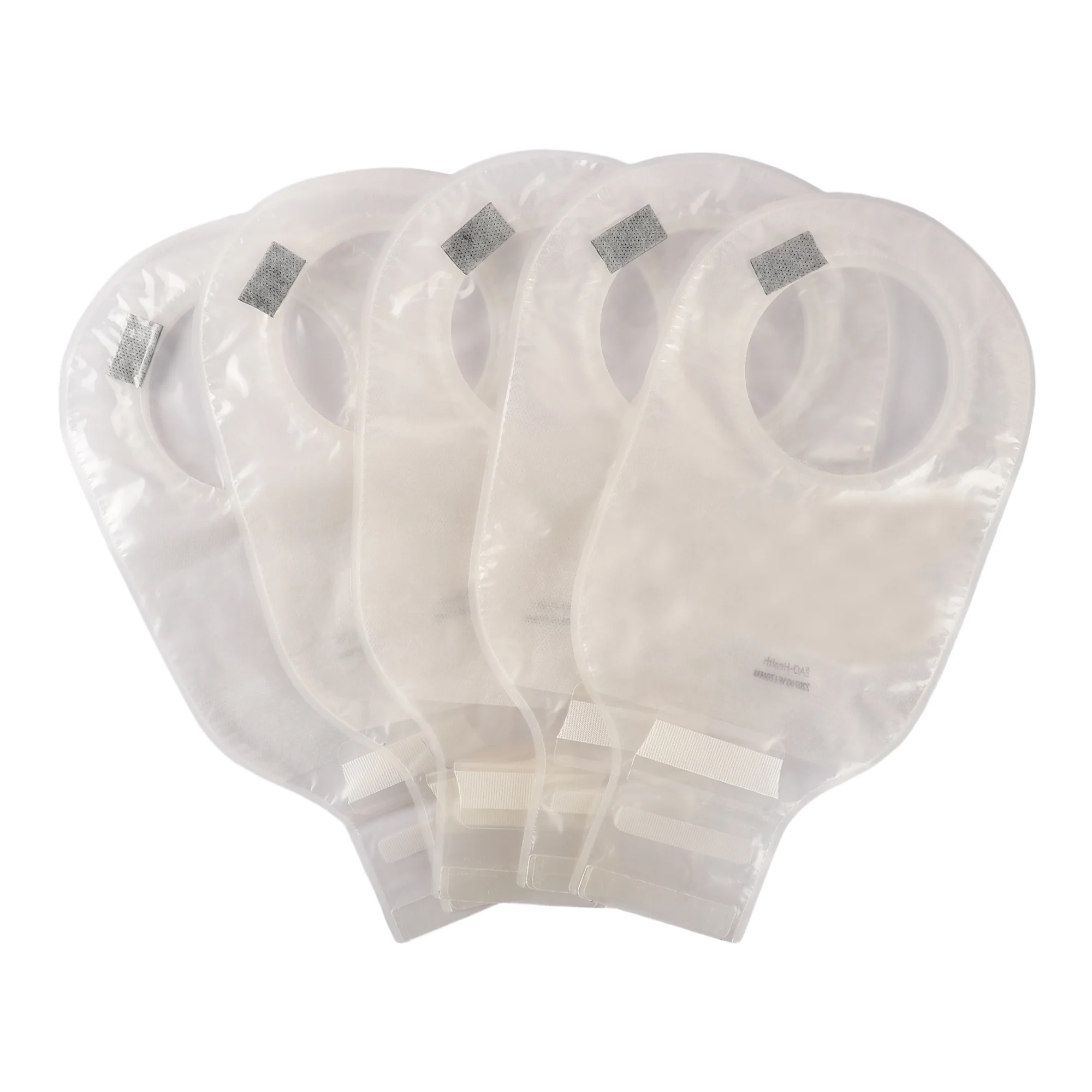 BAO Health 2207001F Two Piece Open Ostomy Pouch With Filter & Velcro, TRANSPARENT, Size- 70mm