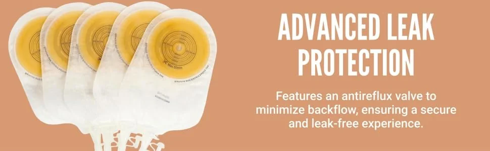 BAO Health 4025001 One Piece Urostomy Pouch With SOFT TAP, TRANSPARENT, Size - 50 mm