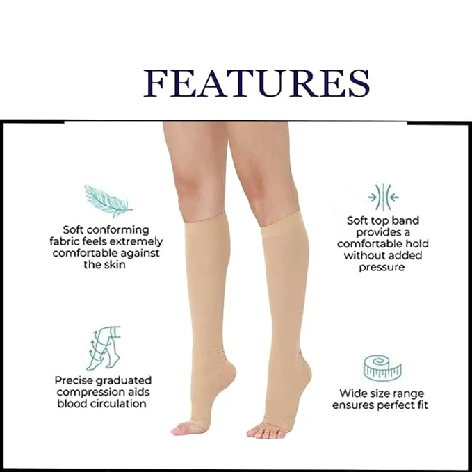 Graduated Medical Compression Stocking Class II Knee High(AD)