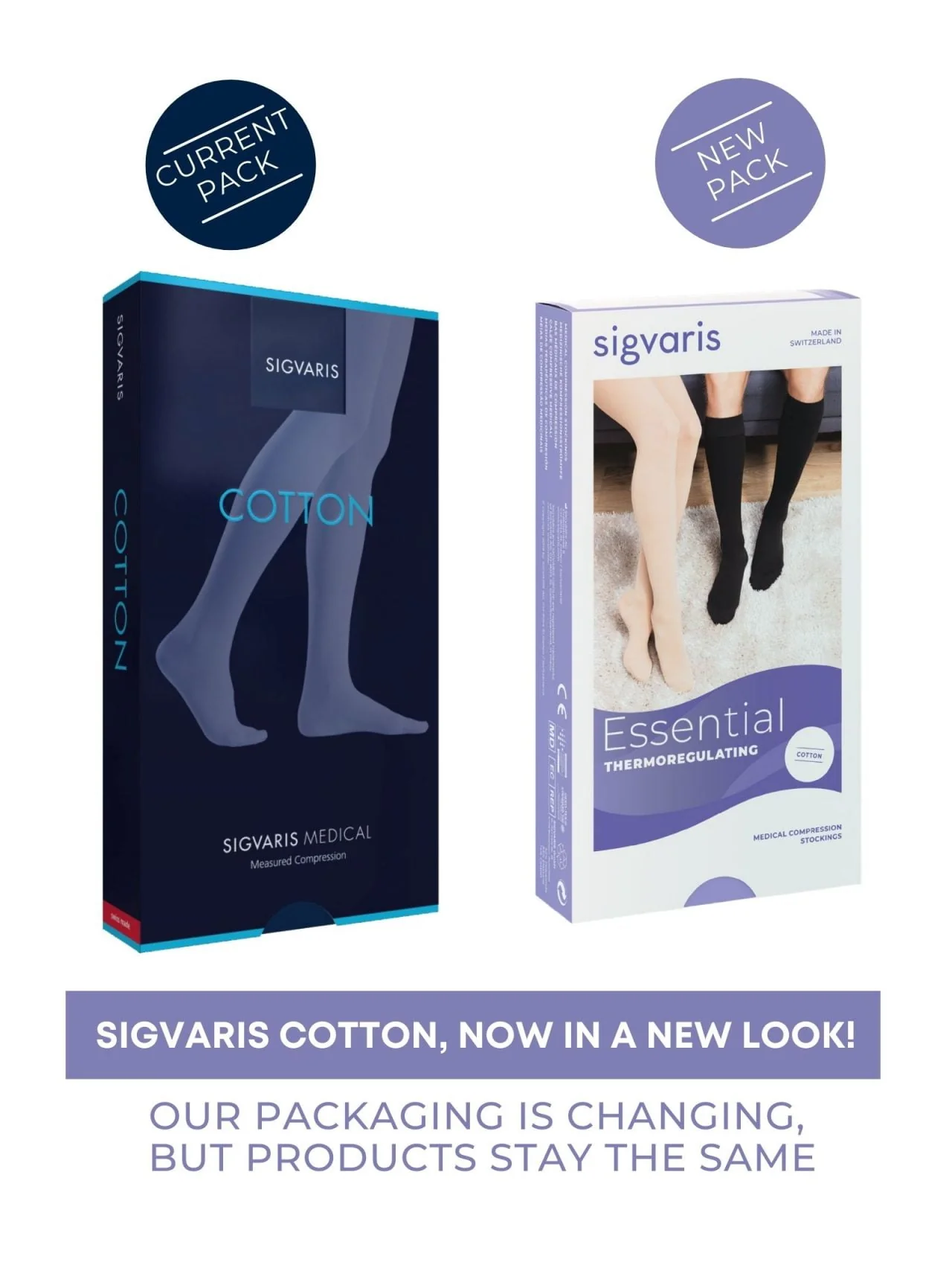 Class 2 Compression Below Knee Length – Sigvaris Cotton