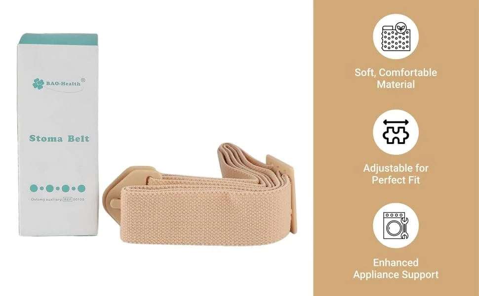 BAO Health 50100 Stoma Belt with Adjustable 60 cm to 120 cm for wearing