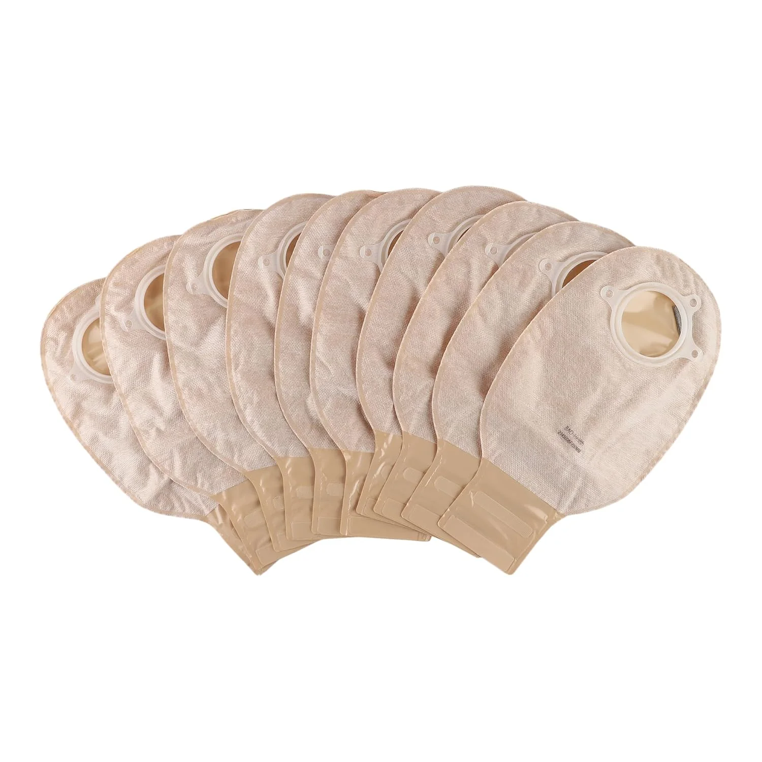 BAO Health 2145008F Two Piece Ostomy Pouch With Filter & Velcro, OPAQUE, Size- 50mm 