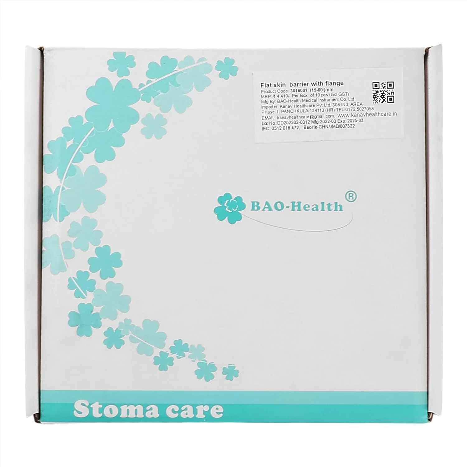 BAO Health 3015001(C) Two Piece Skin Barrier with Flange, Size- 50 mm, Max Cut 45 mm