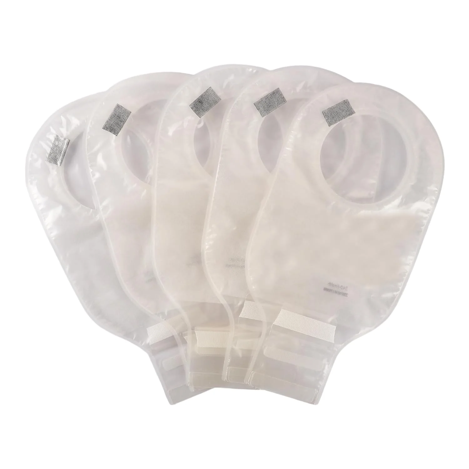 BAO Health 2207001F Two Piece Ostomy Pouch With Filter & Velcro, TRANSPARENT, Size- 70mm 