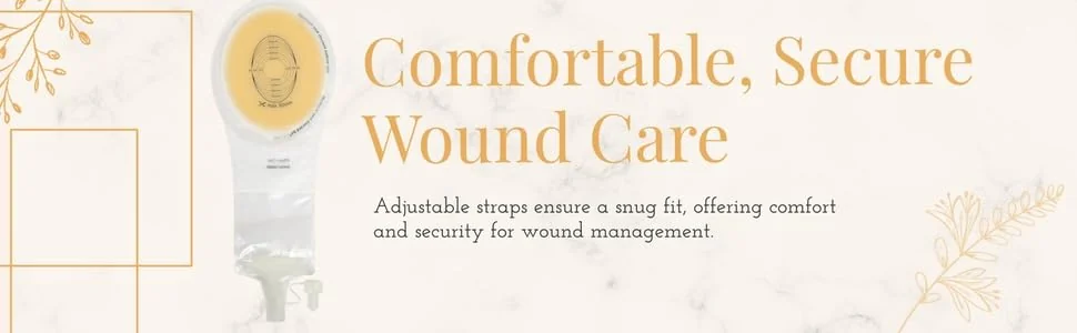 BAO Health 5406001 Wound and Fistula Pouch with window VERTICAL 40mm wide X 60mm high