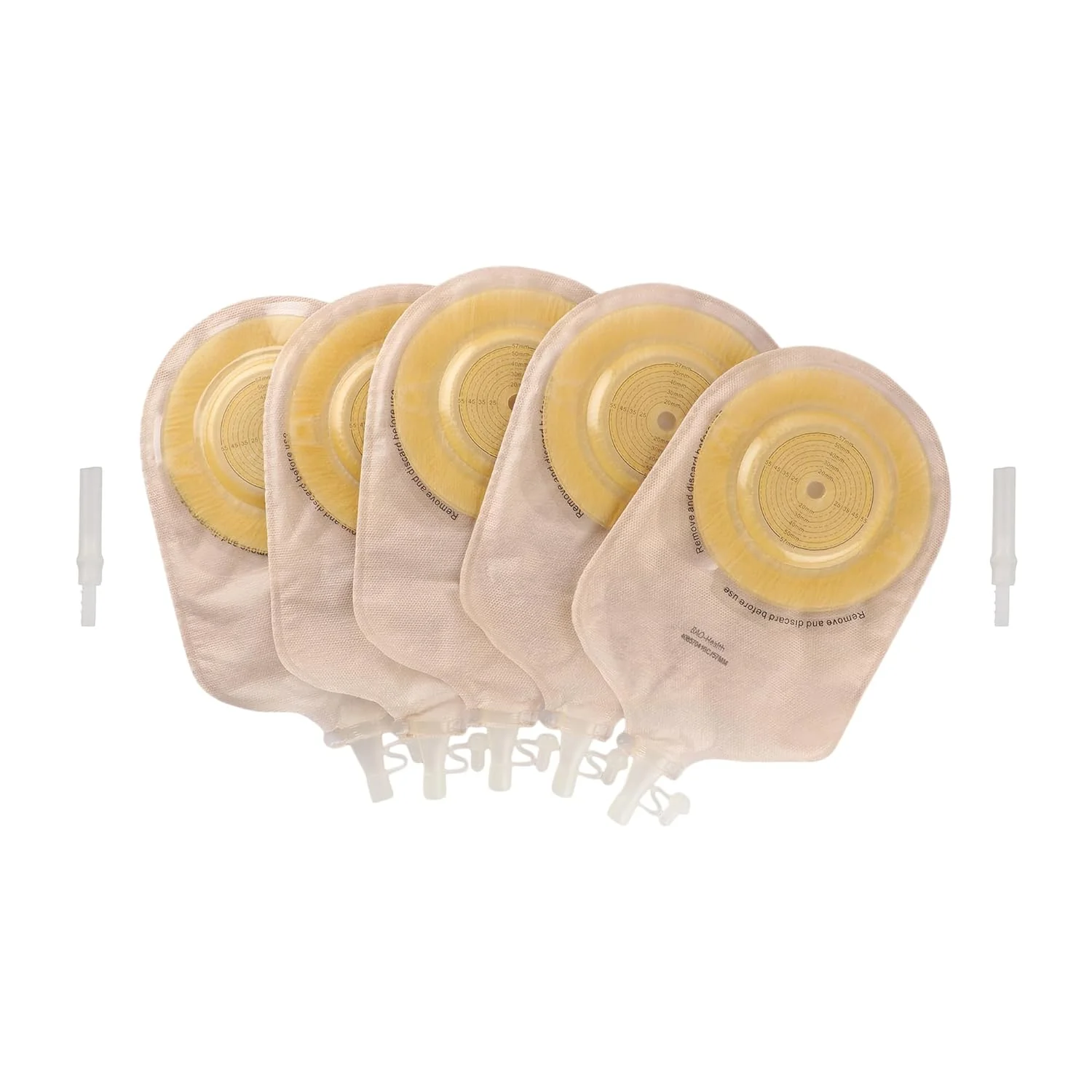 BAO Health 408570410C One Piece Convex Urostomy Pouch With Cut upto 57 mm 