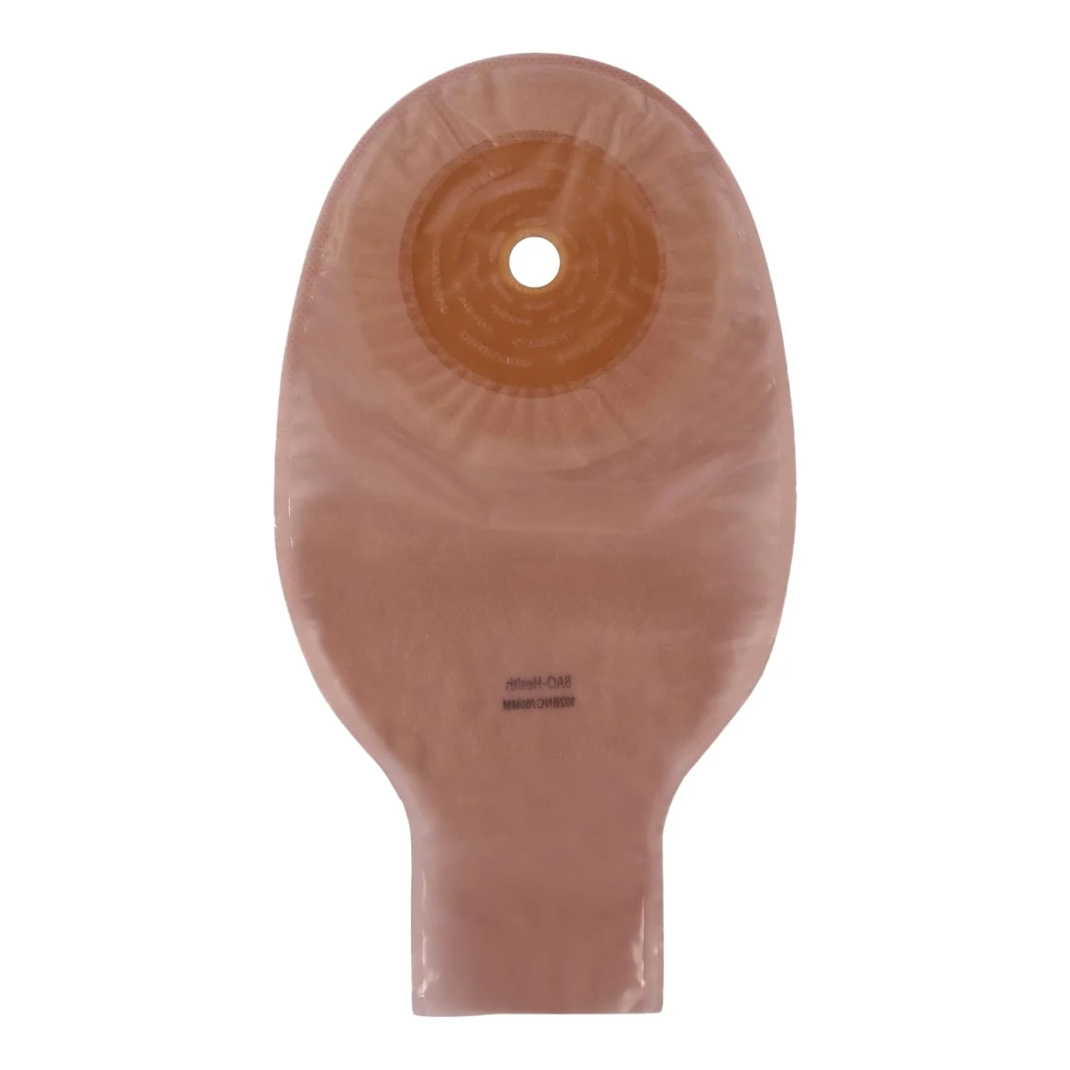 BAO Health 102BNC One Piece Open Colostomy pouch, DRAINABLE, TRANSLUCENT, Size - 60 mm 