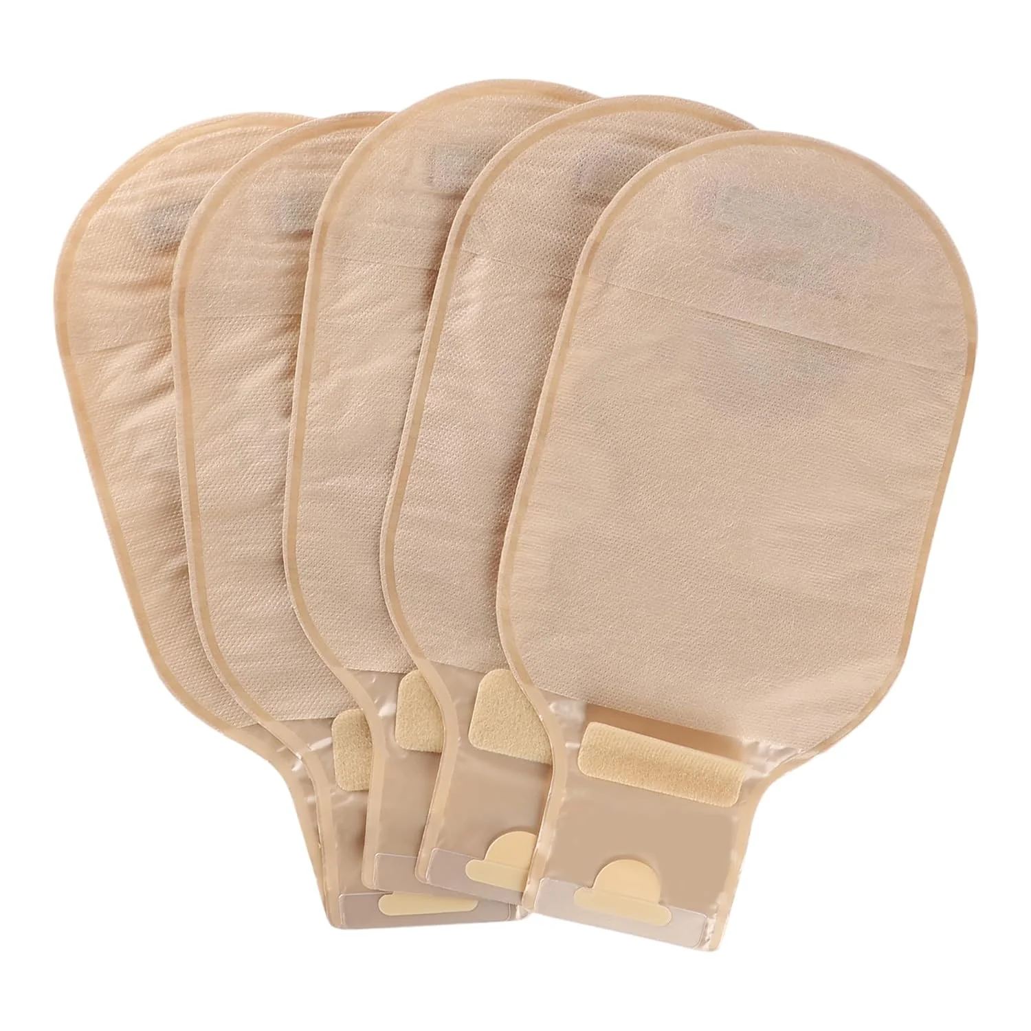 BAO Health 1204400FC One Piece Convex Ostomy Pouch with Belt Ears Filter & Velcro Closure, OPAQUE, Size upto 44 mm