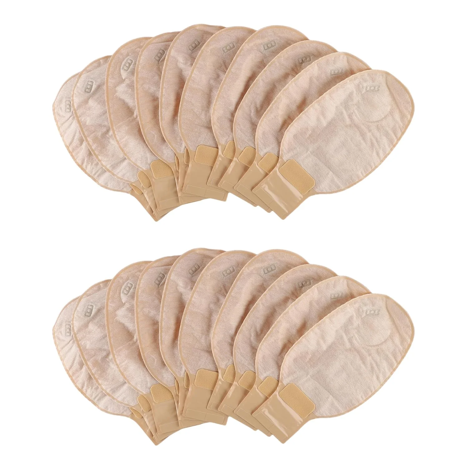 BAO Health 2145008F Two Piece Ostomy Pouch With Filter & Velcro, OPAQUE, Size- 50mm 