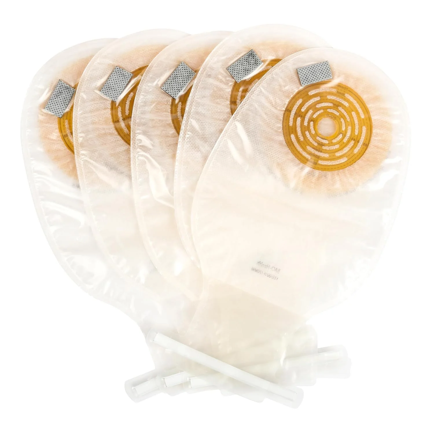 BAO Health 1117001F One Piece CureGuard Pouch With filter & Flex Closure, TRANSPARENT, Custom upto 70 mm