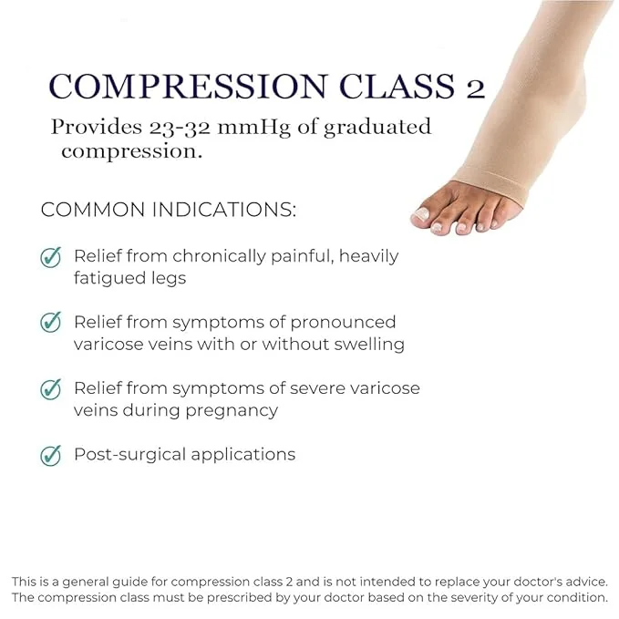 Graduated Medical Compression Stocking Class II Thigh High(AG)