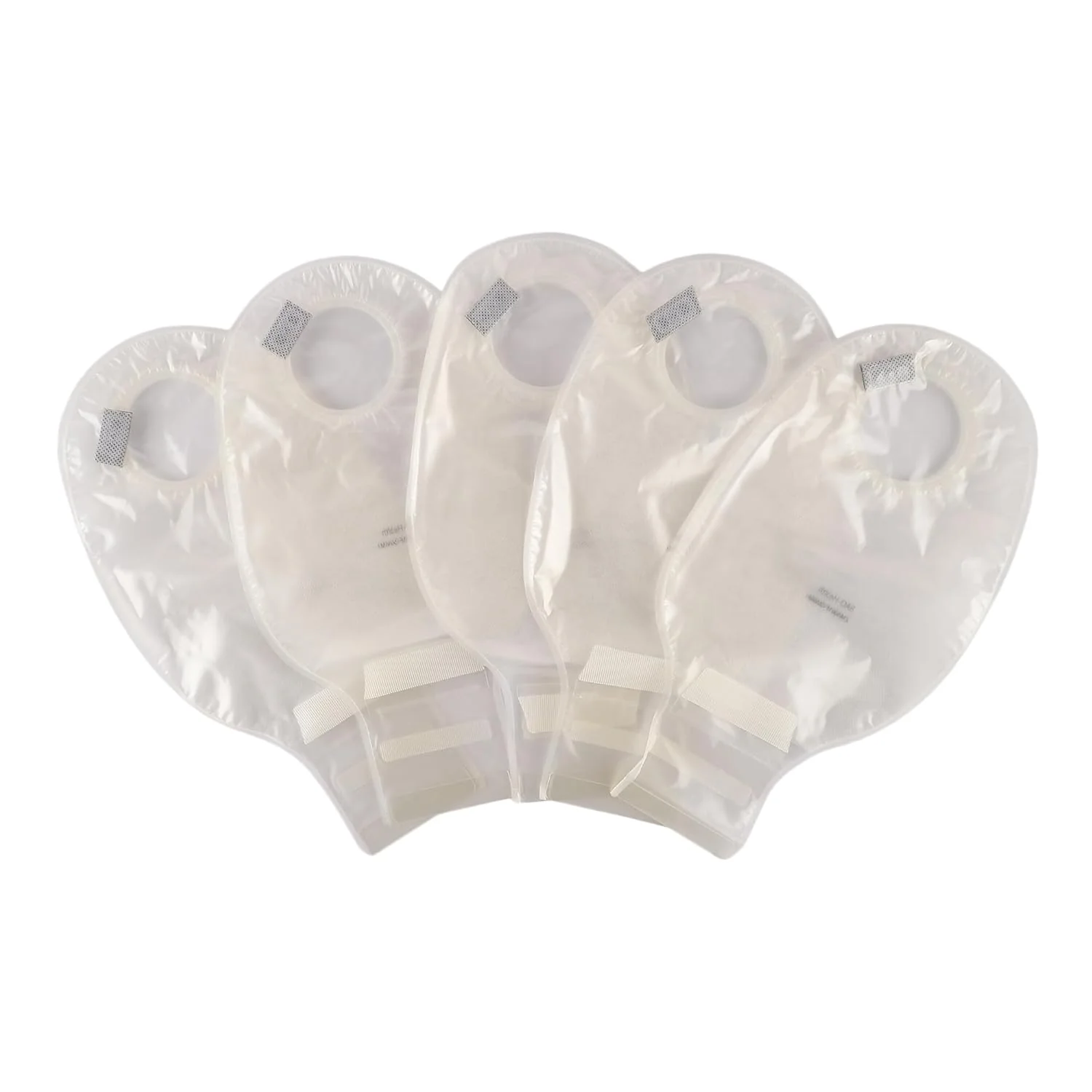 BAO Health 2145001F Two Piece Ostomy Pouch With Filter & Velcro, TRANSPARENT, Size- 50mm 