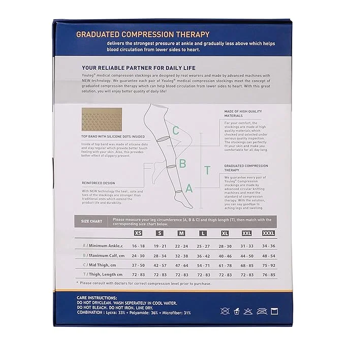 Graduated Medical Compression Stocking Class II Thigh High(AG)