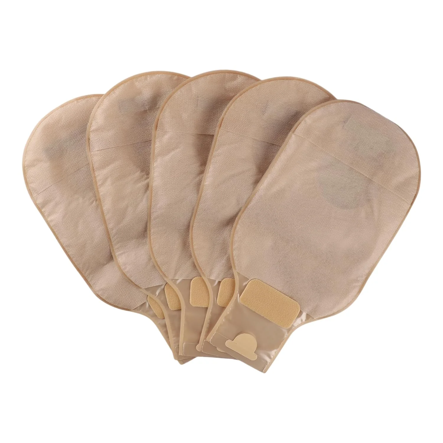 BAO Health 1205700FC One Piece Convex Ostomy Pouch with Belt Ears Filter & Velcro Closure, OPAQUE, Size upto 57 mm 