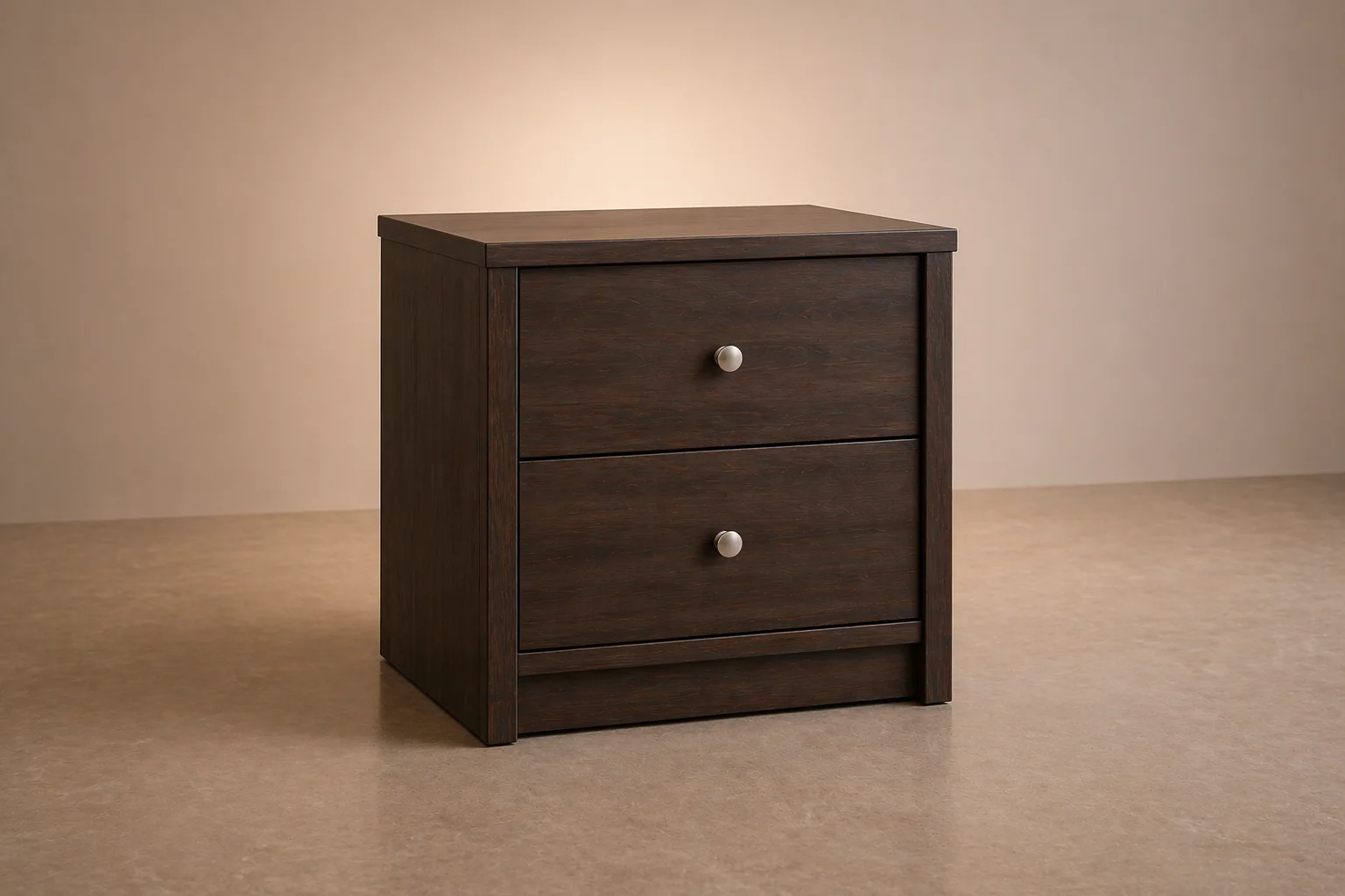 Premium Bedroom Set – Engineered Wood (Dark Finish)