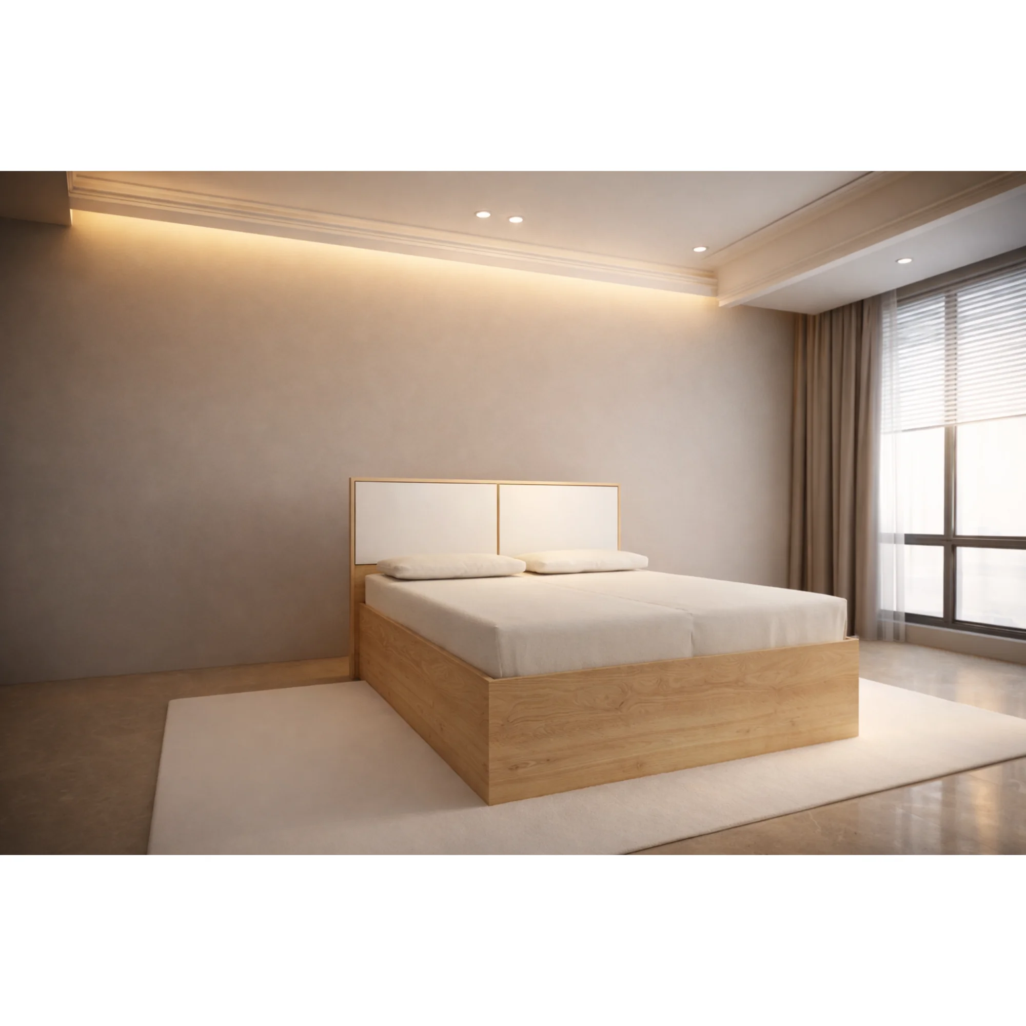 Modern Bedroom Set – Engineered Wood (Essentials)