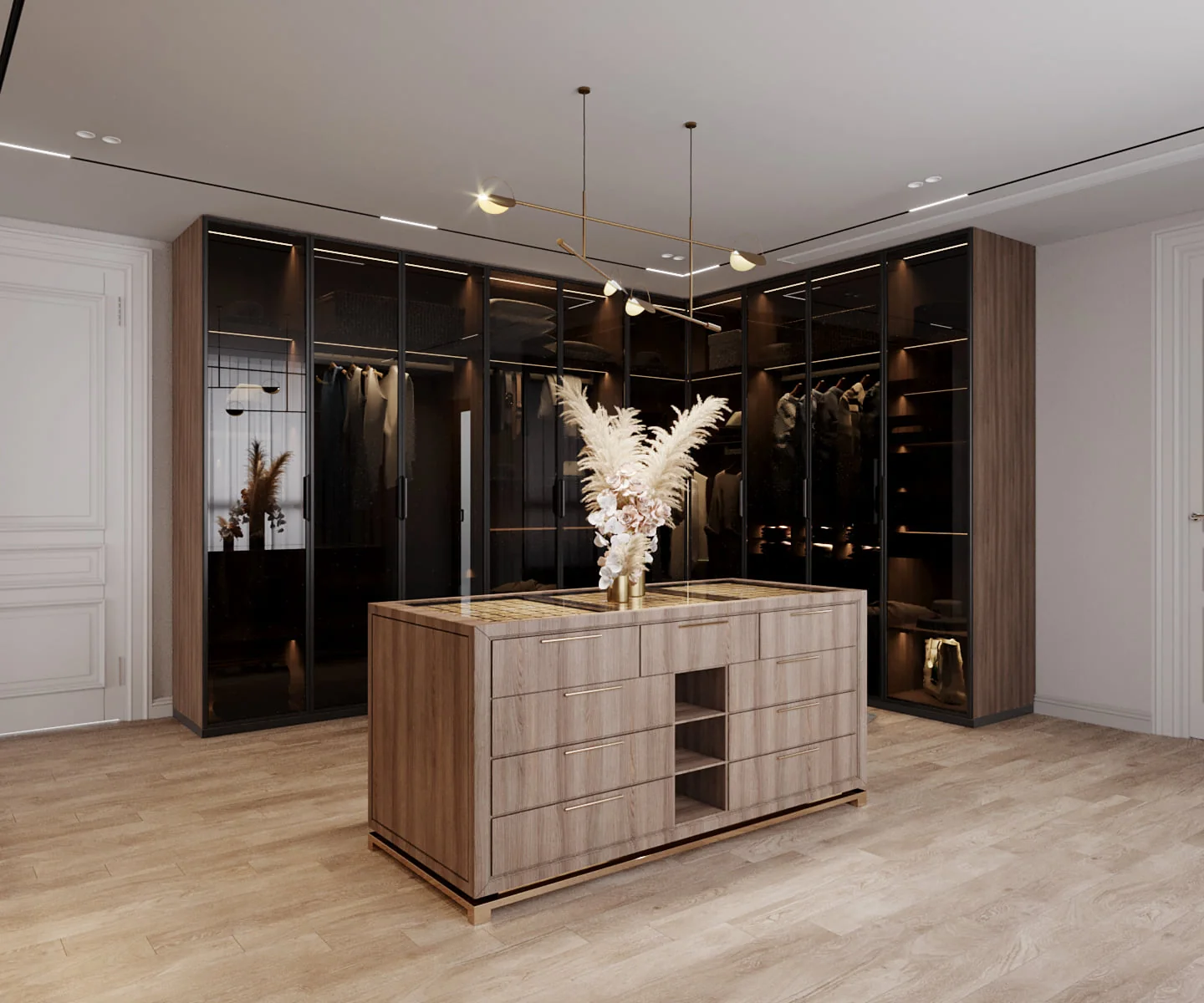 Luxury Bedroom Design with Walk-in Wardrobe | Premium Interior Design Service