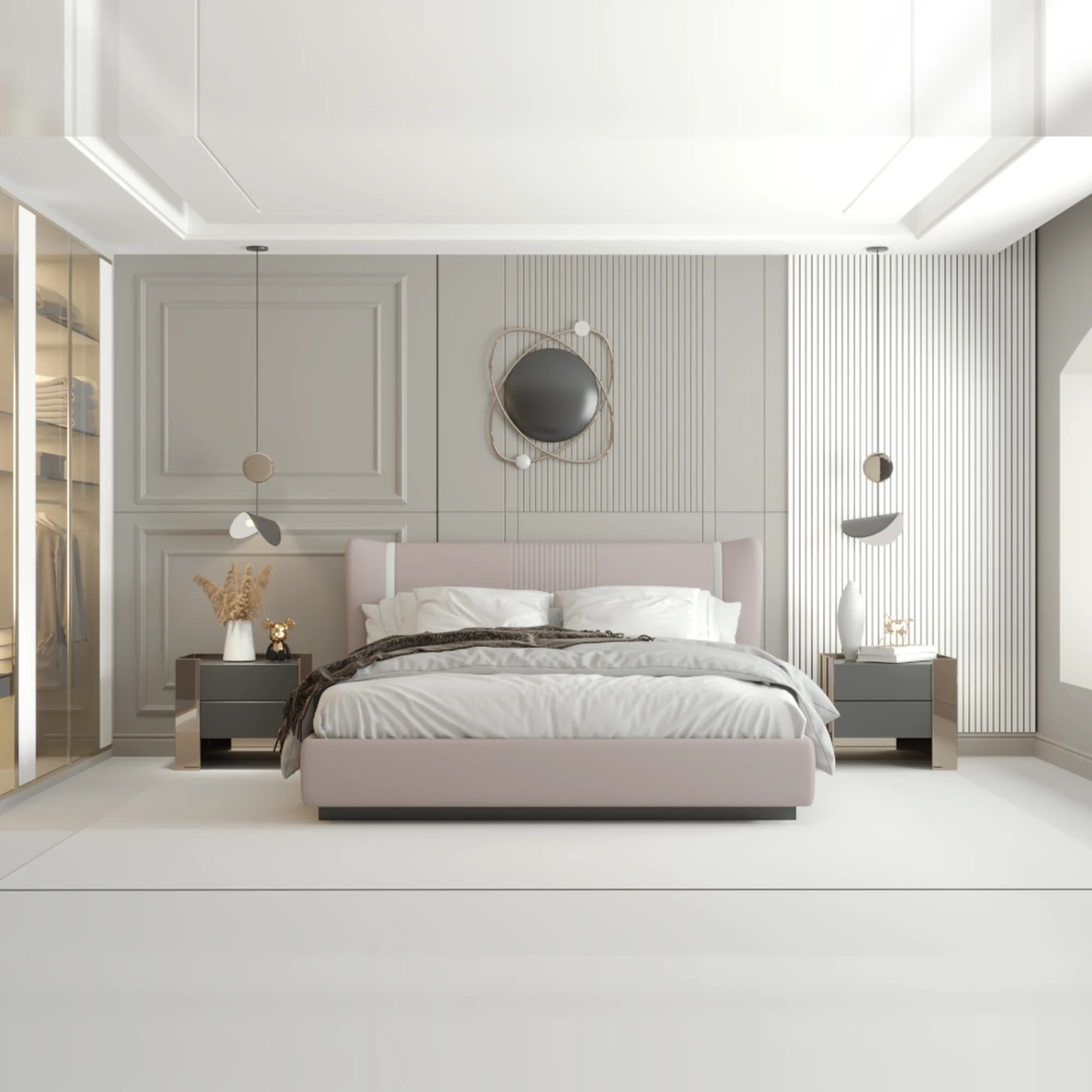 Wabi-Sabi Bedroom Design | Minimal Luxury & Calm Aesthetic | Custom Interior Service