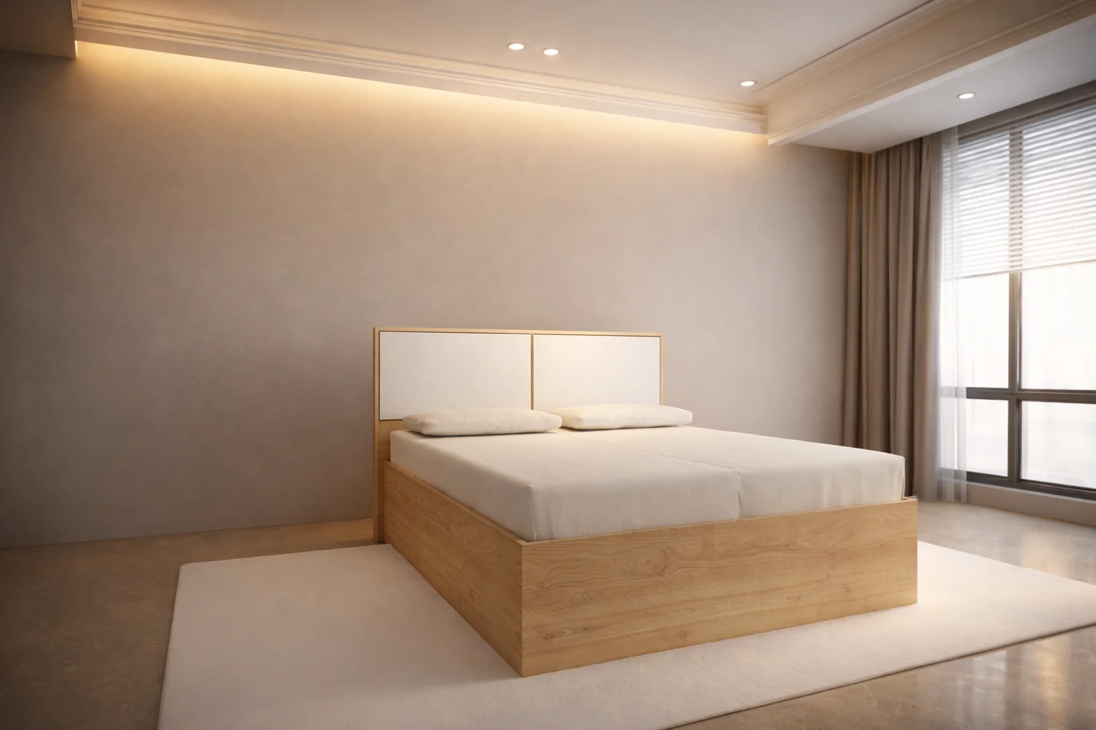 Modern Bedroom Set – Engineered Wood (Essentials)